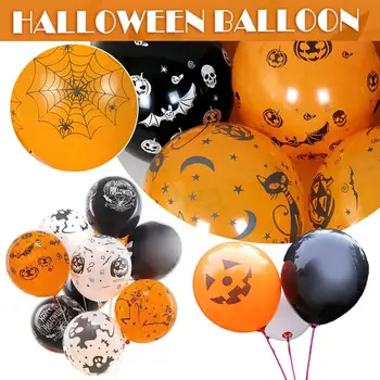 12-инчовите балони на Хелоуин, творчески подпори под формата на тиква и паяк, играчки за Хелоуин, надуваеми аксесоари Globos, балон, латексный декор A9O5