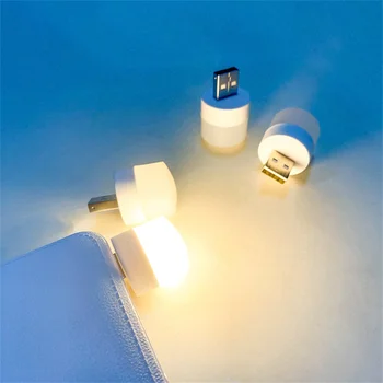 20 Бр. Led нощна светлина USB-включете Лампата 5 В Топъл Цвят, Защита за очите, лампи за четене, Мини-книгата на лампа за зареждане на мобилни устройства, осветление