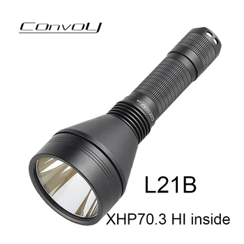 Convoy L21B Фенерче XHP70.3 HI Led Lanterna Висока Мощност 21700 Светкавица-фенерче Лек фенер на Далечни разстояния Туризъм лампа