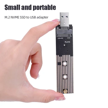 M. 2 NVME Конвертор на твърдия диск на 10 Gbit/от Gen 2 Конвертира картата Plug and Play SSD в USB адаптер Samsung WD Black Intel SSD NVME
