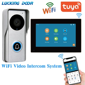 Безжичен Wifi видео домофон Система 1080P Визуален Домофон, звънчева Камера на Hristo App Видеодомофон Комплект за Къщи Вили Апартаменти