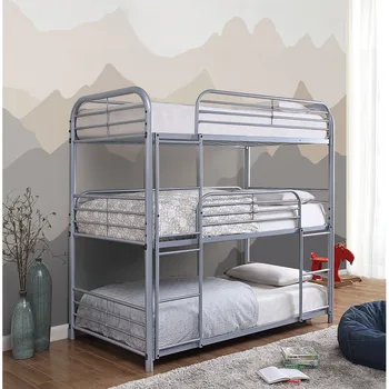 Две-триетажно легло, цельнометаллическая дизайн, по-Добро закрепване на релси, Най-Стълба за мебели за спалня на закрито