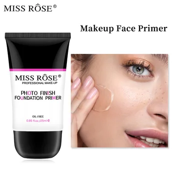 Основа за грим MISS ROSE, 25 мл, Прозрачни, изглажда фини бръчки, Хидратиращи Грунд за козметика за лице